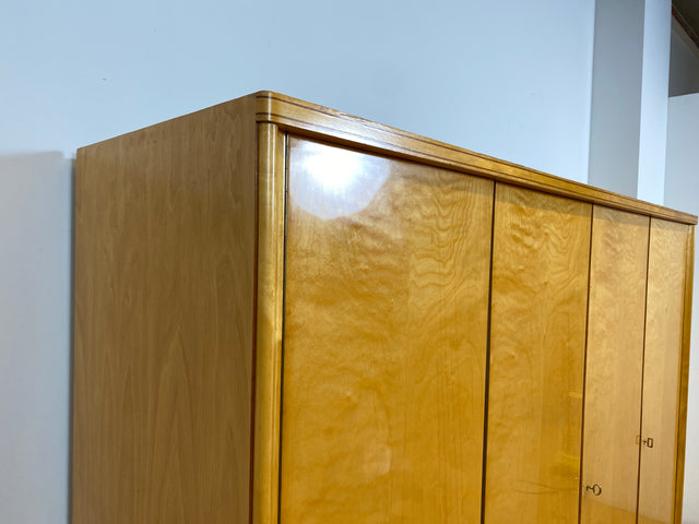 WMK I Raumaufhellender großer Mid-Century Kleiderschrank mit perfekter Aufteilung inkl. Schublade I Schlafzimmerschrank Wäscheschrank Schrank Wardrobe Vintage 50er 60er Berlin Brandenburg Hamburg