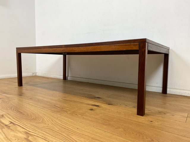 WMK Stilvoller & sehr gut erhaltener skandinavischer Couchtisch aus Palisander mit kunstvollen Fliesen # Tisch Wohnzimmertisch Beistelltisch Fliesentisch Coffee Table Vintage Mid-Century Danish Design
