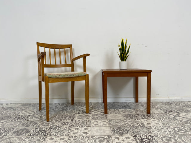 WMK Hübscher und gut erhaltener skandinavischer Couchtisch mit kunstvollen Fliesen und geraden Beinen - Tisch Beistelltisch Kacheltisch Coffee Table Vintage Mid-Century - Lieferung möglich