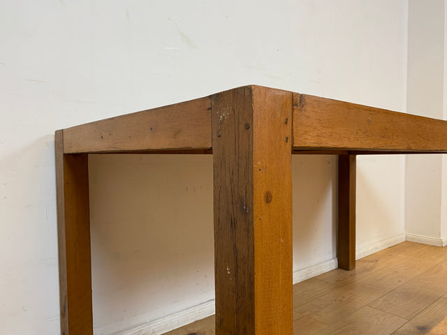 Boatwood by WMK # Einzigartiger 170x88cm großer Esstisch aus altem Bootsholz, ein handgefertigtes Unikat aus massivem Teakholz
