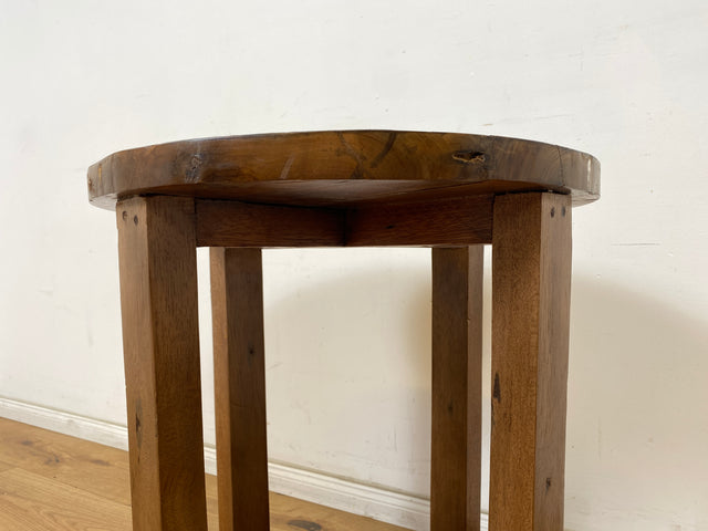 Boatwood by WMK I 100% nachhaltiger Couchtisch aus altem Bootsholz I handgefertigt aus Teakholz massiv I für In & Outdoor I bunter Wohnzimmertisch Beistelltisch Sofatisch Coffee Table Würfel Treibholz