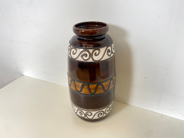 WMK Besonders schöne und sehr gut erhaltene XXL (54cm) Mid-Century Keramik Vase Modell 284-53 von Scheurich # Blumenvase Bodenvase Designervase Kunst Deko Dekoration Fat Lava Retro Vintage 60er 70er