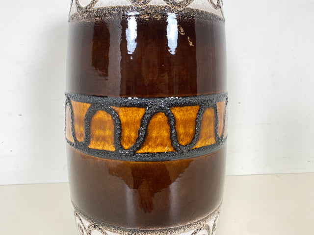 WMK Besonders schöne und sehr gut erhaltene XXL (54cm) Mid-Century Keramik Vase Modell 284-53 von Scheurich # Blumenvase Bodenvase Designervase Kunst Deko Dekoration Fat Lava Retro Vintage 60er 70er