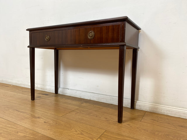 WMK I Sehr elegante kleine Vintage Kommode in englischem Stil mit Schubladen und schönen Messinggriffen I Ablage Sideboard Lowboard TV Bank Flur Bad Wäsche Regency Empire Berlin Dortmund Hannover