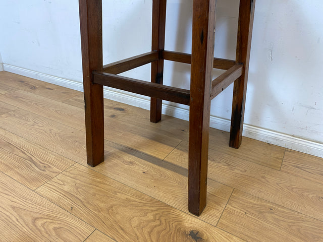 Boatwood by WMK # Einzigartiger und sehr robuster Barhocker aus altem Bootsholz, ein handgefertigtes Unikat aus massivem Teakholz # Hocker Barstuhl Stuhl Holzstuhl Küchenstuhl Bar Gastro Bootsmöbel