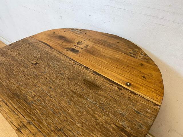 Boatwood by WMK # Besonderes Weinregal für 15 Flaschen gebaut aus echtem Fischerboot, ein handgefertigtes Unikat aus massivem Teakholz # Flaschenregal Regal Beistelltisch Ablage Bootsmöbel Einbaum