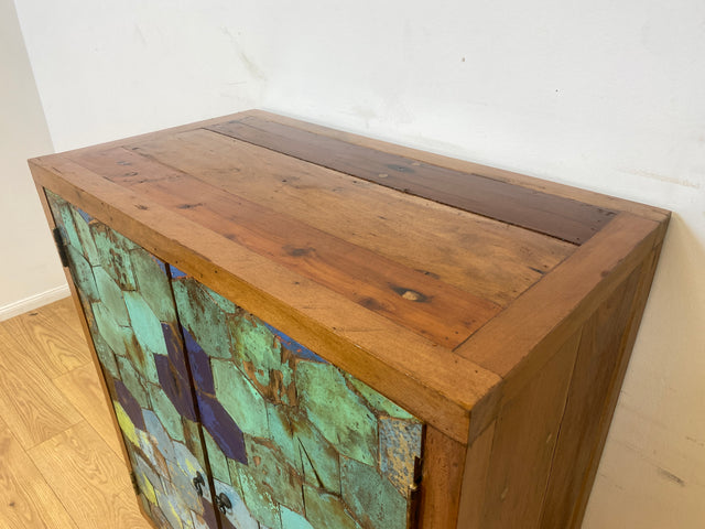 Boatwood by WMK I Einzigartiger Schrank aus altem Bootsholz I handgefertigtes Unikat
