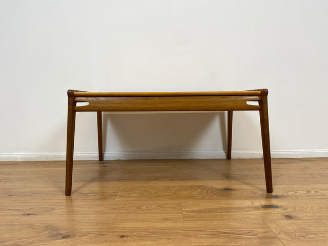 WMK # Rarer Designer Couchtisch aus dem "Hunting Chair Set" von PGH Erzgebirgisches Kunsthandwerk Annaberg Buchholz in gutem Originalzustand