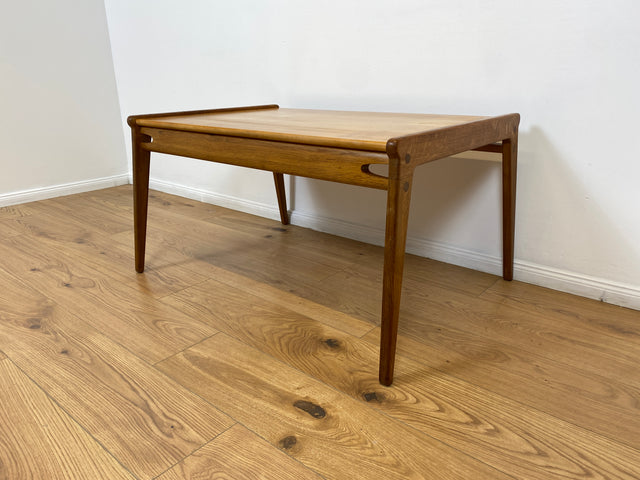 WMK # Rarer Designer Couchtisch aus dem "Hunting Chair Set" von PGH Erzgebirgisches Kunsthandwerk Annaberg Buchholz in gutem Originalzustand