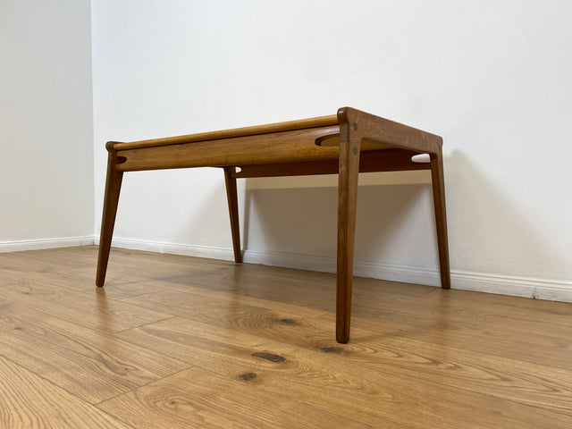 WMK # Rarer Designer Couchtisch aus dem "Hunting Chair Set" von PGH Erzgebirgisches Kunsthandwerk Annaberg Buchholz in gutem Originalzustand