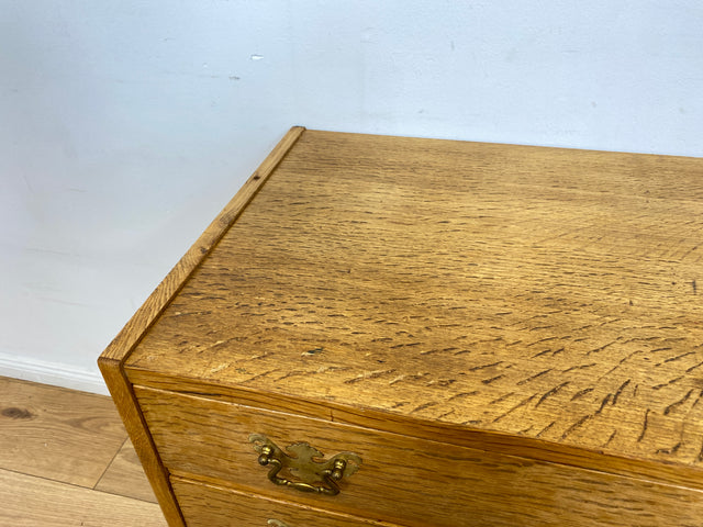 WMK # Freundliche und gut erhaltene helle skandinavische Kommode mit Schubladen & hübschen Messinggriffen # Schubladenkommode Wäschekommode Sideboard Schrank Mid-Century Vintage Berlin Leipzig Bremen