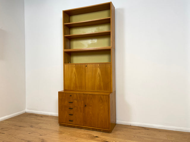 WMK Stilvoller & geräumiger 1960er Jahre Designer Schreibschrank von Bruno Knoblauch für VEB Hellerau # Sekretär Schreibtisch Bücherregal Regal Highboard Regalwand Kommode Desk Mid-Century Vintage DDR