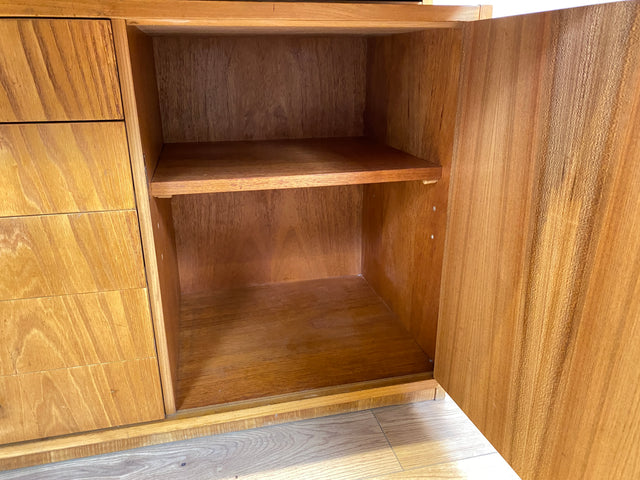 WMK Stilvoller & geräumiger 1960er Jahre Designer Schreibschrank von Bruno Knoblauch für VEB Hellerau # Sekretär Schreibtisch Bücherregal Regal Highboard Regalwand Kommode Desk Mid-Century Vintage DDR