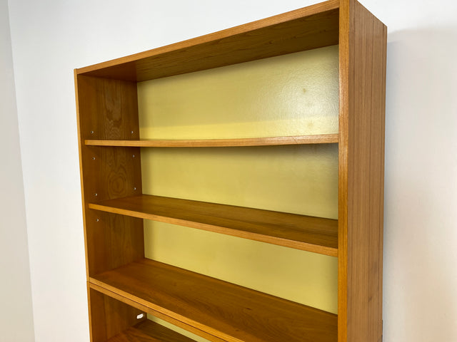 WMK Stilvoller & geräumiger 1960er Jahre Designer Schreibschrank von Bruno Knoblauch für VEB Hellerau # Sekretär Schreibtisch Bücherregal Regal Highboard Regalwand Kommode Desk Mid-Century Vintage DDR