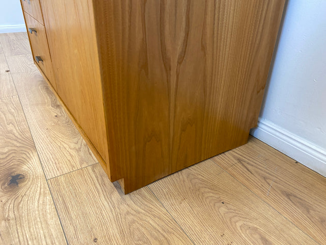 WMK Stilvoller & geräumiger 1960er Jahre Designer Schreibschrank von Bruno Knoblauch für VEB Hellerau # Sekretär Schreibtisch Bücherregal Regal Highboard Regalwand Kommode Desk Mid-Century Vintage DDR