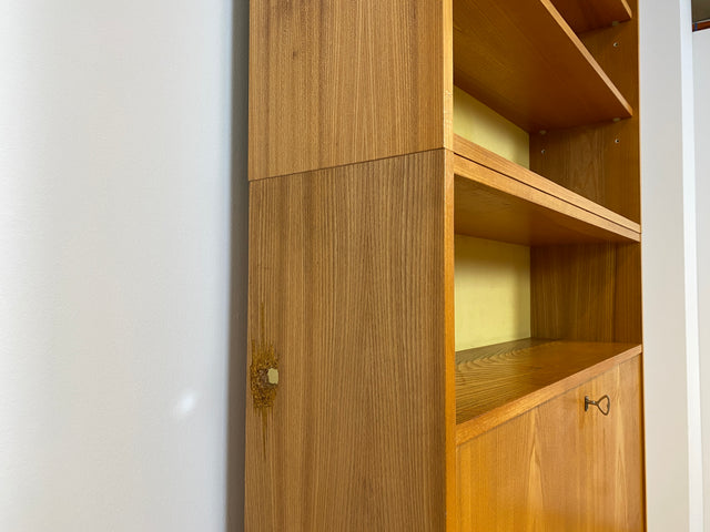 WMK Stilvoller & geräumiger 1960er Jahre Designer Schreibschrank von Bruno Knoblauch für VEB Hellerau # Sekretär Schreibtisch Bücherregal Regal Highboard Regalwand Kommode Desk Mid-Century Vintage DDR