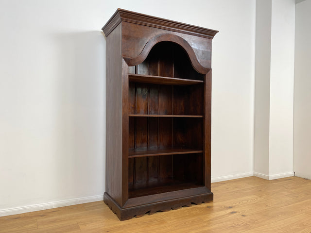 WMK Hochwertiger und gut erhaltener offener Vintage Kleiderschrank im antiken Stil aus vollem Holz mit tiefen und stabilen Regalböden # Schrank Wäscheschrank Wardrobe Regal Bücherschrank Bücherregal