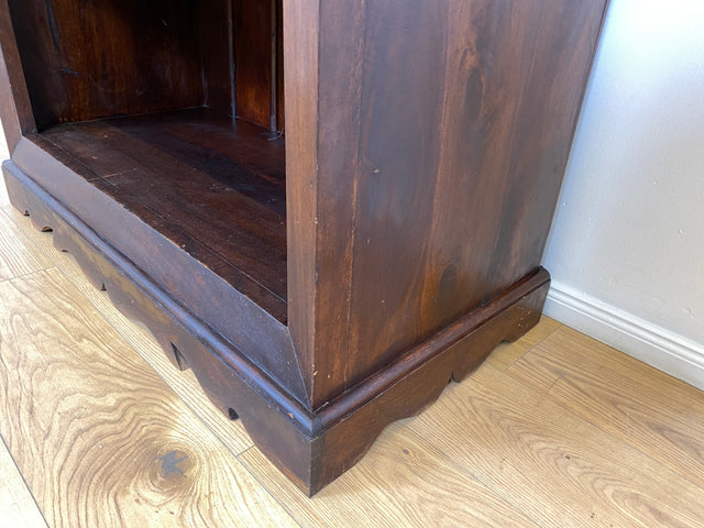 WMK Hochwertiger und gut erhaltener offener Vintage Kleiderschrank im antiken Stil aus vollem Holz mit tiefen und stabilen Regalböden # Schrank Wäscheschrank Wardrobe Regal Bücherschrank Bücherregal