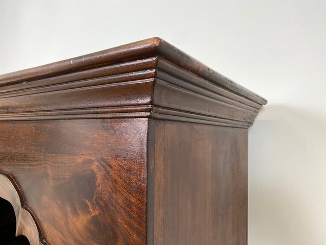 WMK Hochwertiger und gut erhaltener offener Vintage Kleiderschrank im antiken Stil aus vollem Holz mit tiefen und stabilen Regalböden # Regal Bücherschrank Bücherregal Schrank Wäscheschrank Wardrobe