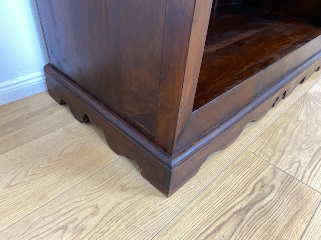 WMK Hochwertiger und gut erhaltener offener Vintage Kleiderschrank im antiken Stil aus vollem Holz mit tiefen und stabilen Regalböden # Schrank Wäscheschrank Wardrobe Regal Bücherschrank Bücherregal
