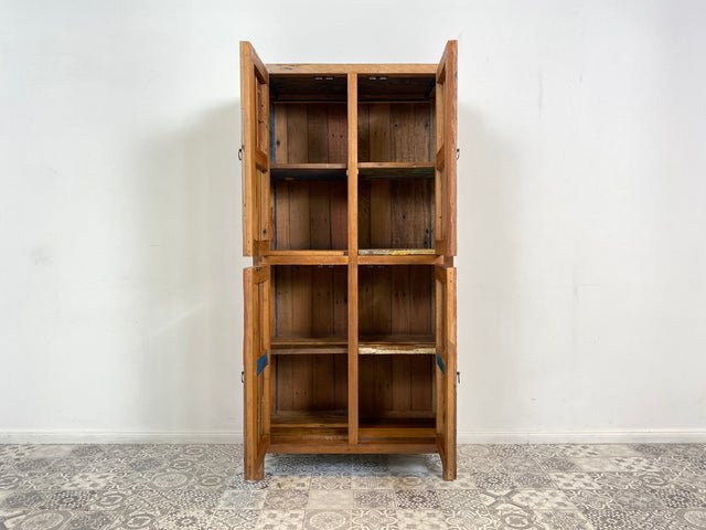 Boatwood by WMK # Wunderschöner Schrank aus altem Bootsholz, ein handgefertigtes Unikat aus massivem Teakholz # Kleiderschrank Wäscheschrank Kommode Highboard Sideboard Bücherschrank Wardrobe Teak