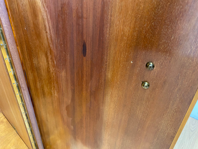 Besonders schöner 50erJahre Kleiderschrank aus vollem Holz mit sehr guter Aufteilung I Schrank Schlafzimmerschrank Wäscheschrank Wardrobe Mid-Century Vintage 60er Retro I