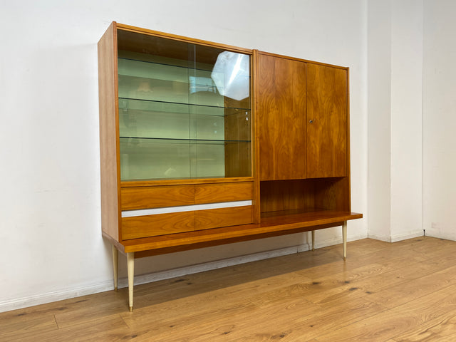 WMK I Stilvoller Mid-Century Wohnzimmerschrank mit Schubladen
