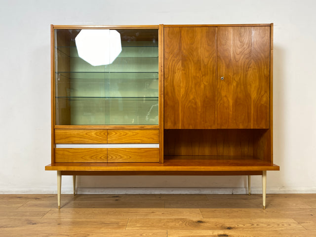 WMK I Stilvoller Mid-Century Wohnzimmerschrank mit Schubladen