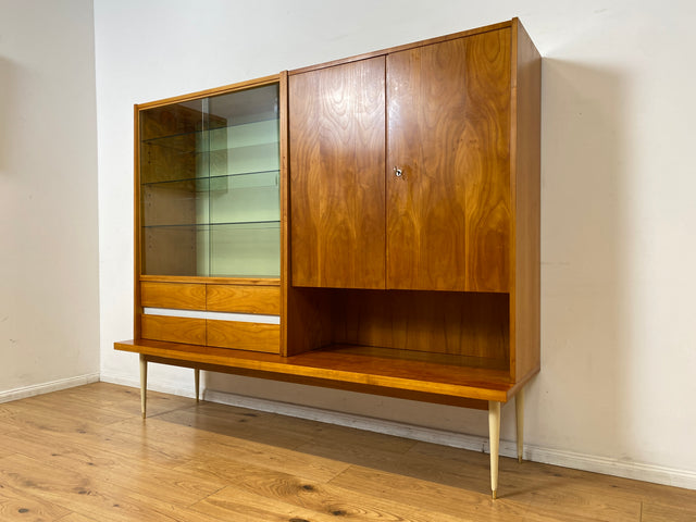 WMK I Stilvoller Mid-Century Wohnzimmerschrank mit Schubladen