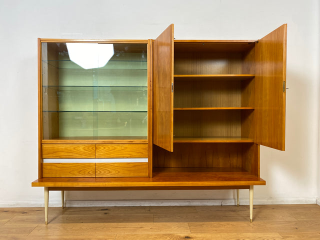 WMK I Stilvoller Mid-Century Wohnzimmerschrank mit Schubladen
