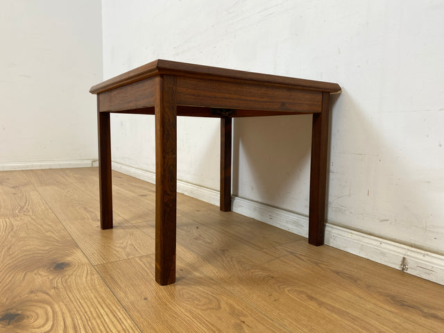 WMK Wunderschöner & sehr gut erhaltener skandinavischer Couchtisch mit kunstvollen Fliesen auf Teakholz # Beistelltisch Wohnzimmertisch Fliesentisch Coffe table Mid-Century Danisch Design Teak Vintage