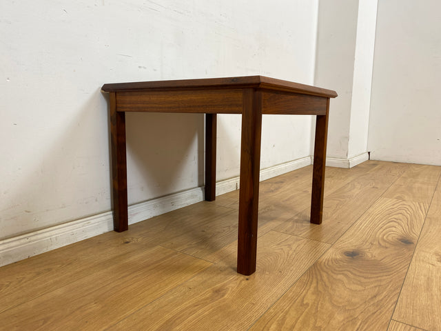 WMK Wunderschöner & sehr gut erhaltener skandinavischer Couchtisch mit kunstvollen Fliesen auf Teakholz # Beistelltisch Wohnzimmertisch Fliesentisch Coffe table Mid-Century Danisch Design Teak Vintage