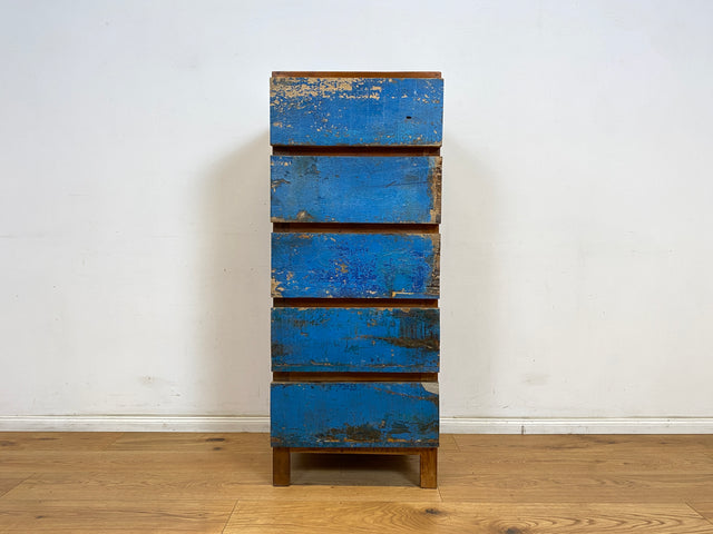 Boatwood by WMK # Sehr schöne Kommode mit Schubladen, ein aus altem Bootsholzhandgefertigtes Unikat aus massivem Teakholz # Schubladenkommode Schrank Wäschekommode Wäscheschrank Flurkommode Upcycling