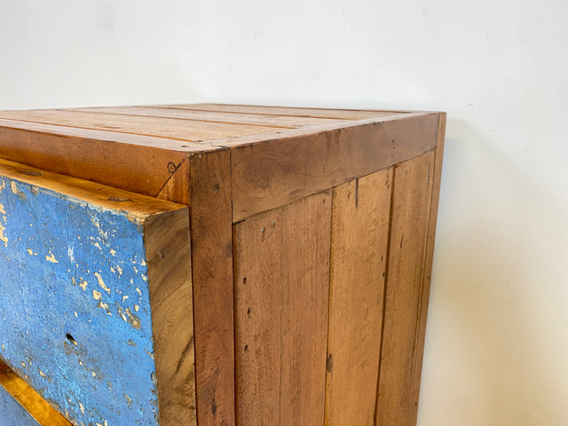 Boatwood by WMK # Sehr schöne Kommode mit Schubladen, ein aus altem Bootsholzhandgefertigtes Unikat aus massivem Teakholz # Schubladenkommode Schrank Wäschekommode Wäscheschrank Flurkommode Upcycling
