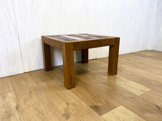 Boatwood by WMK # Schöner und sehr robuster Couchtisch aus altem Bootsholz, ein handgefertigtes Unikat aus massivem Teakholz # Wohnzimmertisch Tisch Coffee Table Beistelltisch Bootsmöbel Blumentisch
