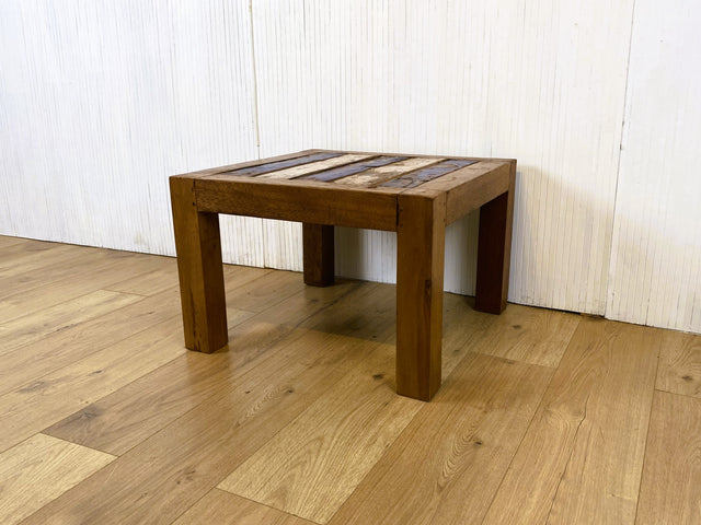 Boatwood by WMK # Schöner und sehr robuster Couchtisch aus altem Bootsholz, ein handgefertigtes Unikat aus massivem Teakholz # Wohnzimmertisch Tisch Coffee Table Beistelltisch Bootsmöbel Blumentisch