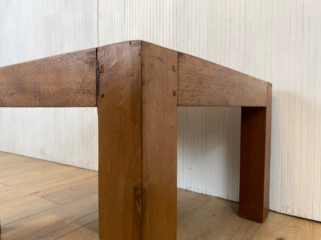 Boatwood by WMK # Schöner und sehr robuster Couchtisch aus altem Bootsholz, ein handgefertigtes Unikat aus massivem Teakholz # Wohnzimmertisch Tisch Coffee Table Beistelltisch Bootsmöbel Blumentisch