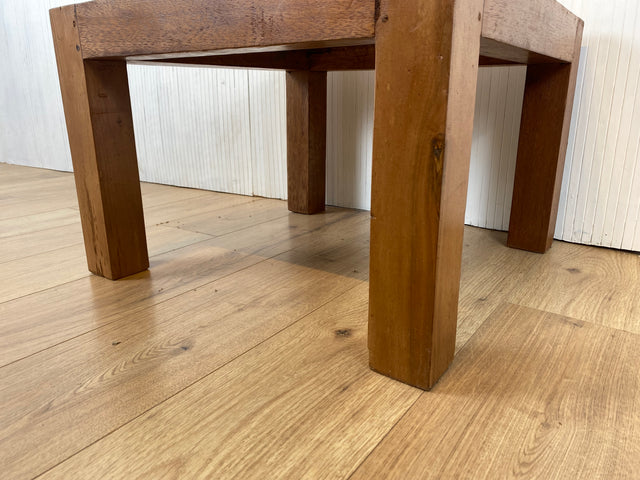 Boatwood by WMK # Schöner und sehr robuster Couchtisch aus altem Bootsholz, ein handgefertigtes Unikat aus massivem Teakholz # Wohnzimmertisch Tisch Coffee Table Beistelltisch Bootsmöbel Blumentisch