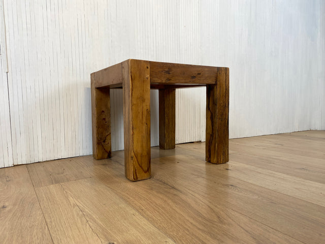 Boatwood by WMK # Sehr hübscher kleiner Couchtisch aus altem Bootsholz, ein handgefertigtes Unikat aus massivem Teakholz # Beistelltisch Wohnzimmertisch Tischchen Coffee Table Blumentisch Bootsmöbel