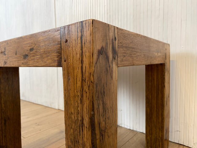 Boatwood by WMK # Sehr hübscher kleiner Couchtisch aus altem Bootsholz, ein handgefertigtes Unikat aus massivem Teakholz # Beistelltisch Wohnzimmertisch Tischchen Coffee Table Blumentisch Bootsmöbel