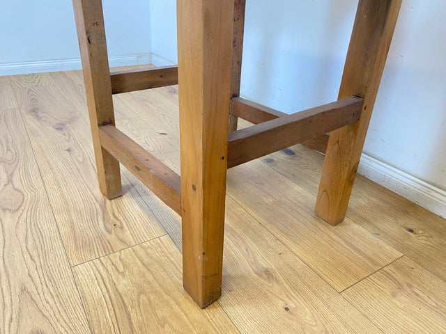 Boatwood by WMK # 1/3 Bunterschöner Barhocker aus altem Bootsholz, ein handgefertigtes Unikat aus massivem Teakholz # Barstuhl Hocker Sitzhocker Stuhl Küchenstuhl Holzstuhl Bar Stool Hausbar Gastro
