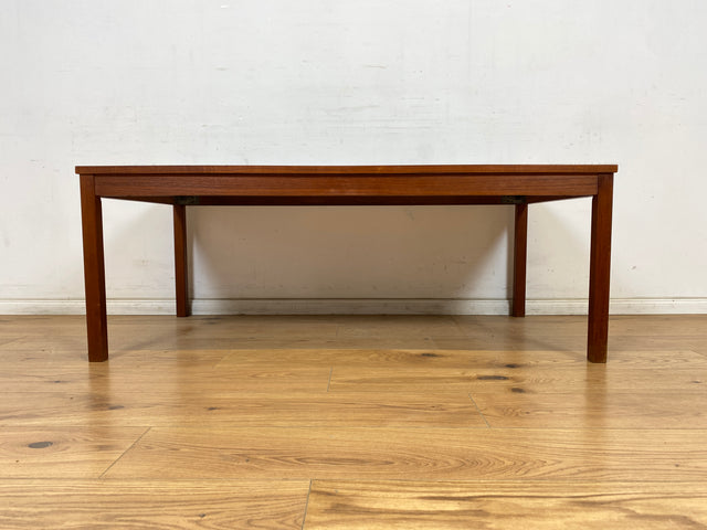 WMK Schöner, großer und sehr gut erhaltener skandinavischer Couchtisch mit kunstvollen und pflegeleichten Fliesen # Wohnzimmertisch Fliesentisch Coffee table Mid-Century Danish Design Vintage Retro