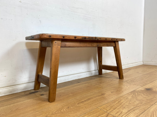 Boatwood by WMK # Meeresblaue 100cm lange Sitzbank aus altem Bootsholz, ein handgefertigtes Unikat aus massivem Teakholz # Bank Holzbank Gartenbank Bench Küchenbank Gartenmöbel Balkonmöbel Treibholz