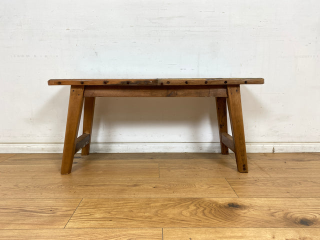 Boatwood by WMK # Meeresblaue 100cm lange Sitzbank aus altem Bootsholz, ein handgefertigtes Unikat aus massivem Teakholz # Bank Holzbank Gartenbank Bench Küchenbank Gartenmöbel Balkonmöbel Treibholz