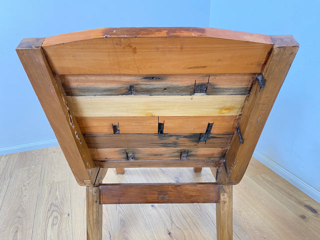 Boatwood by WMK # 1/3 Formschöner Sessel aus altem Bootsholz, ein handgefertigtes Unikat aus massivem Teakholz # Relaxsessel Holzsessel Gartenliege Liege Sonnenliege Gartenmöbel Balkonmöbel Bootsmöbel