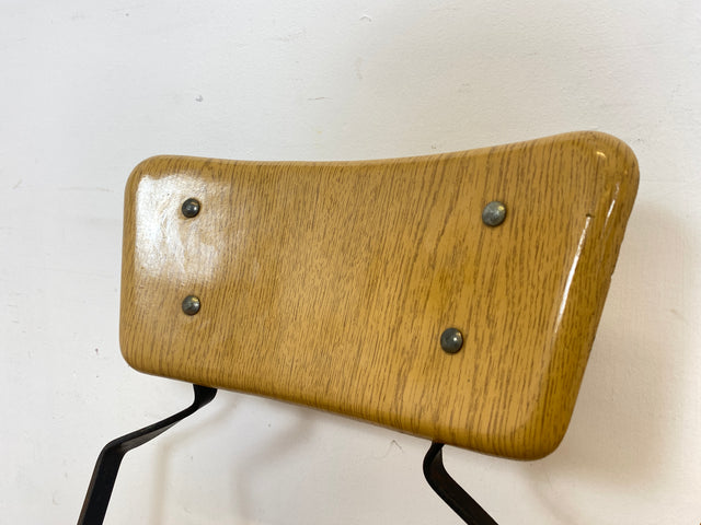 WMK Seltener und formschöner 70er Jahre Klappstuhl in gutem Zustand mit stabilem Metallrahmen # Klappstuhl Stuhl Küchenstuhl Schulstuhl Holzstuhl Gartenstuhl Mid-Century Retro DDR Vintage