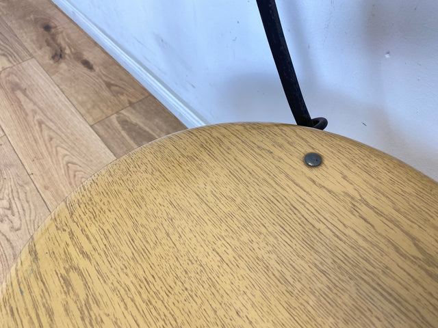 WMK Seltener und formschöner 70er Jahre Klappstuhl in gutem Zustand mit stabilem Metallrahmen # Klappstuhl Stuhl Küchenstuhl Schulstuhl Holzstuhl Gartenstuhl Mid-Century Retro DDR Vintage