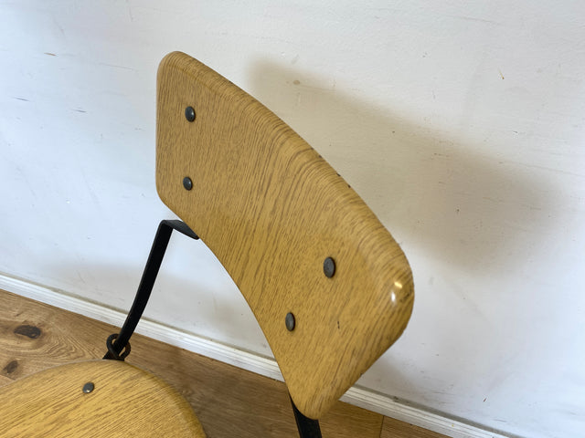 WMK Seltener und formschöner 70er Jahre Klappstuhl in gutem Zustand mit stabilem Metallrahmen # Klappstuhl Stuhl Küchenstuhl Schulstuhl Holzstuhl Gartenstuhl Mid-Century Retro DDR Vintage