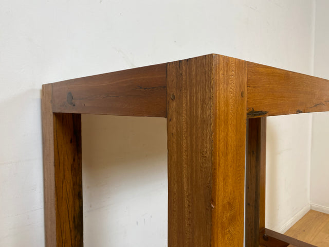 Boatwood by WMK I Schöner & robuster 130x60 Stehtisch handgefertigt aus altem Bootsholz I Teakholz massiv I Outdoor geeignet I Tisch Küchentisch Esstisch Holztisch Bartisch Gastro I Berlin Bremen Köln