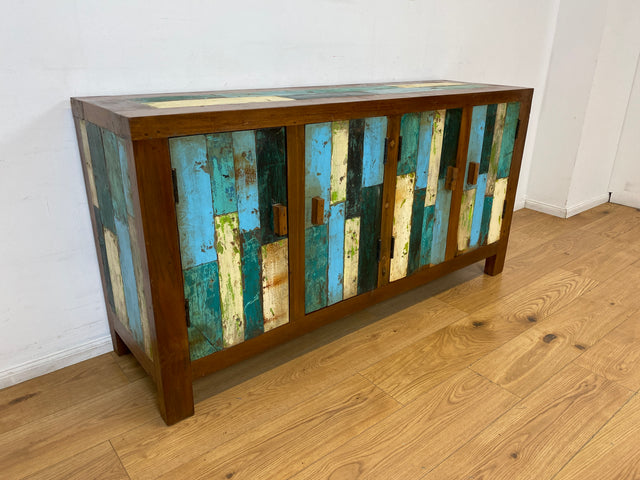 Boatwood by WMK I Nachhaltiges Sideboard handgefertigt aus altem Bootsholz